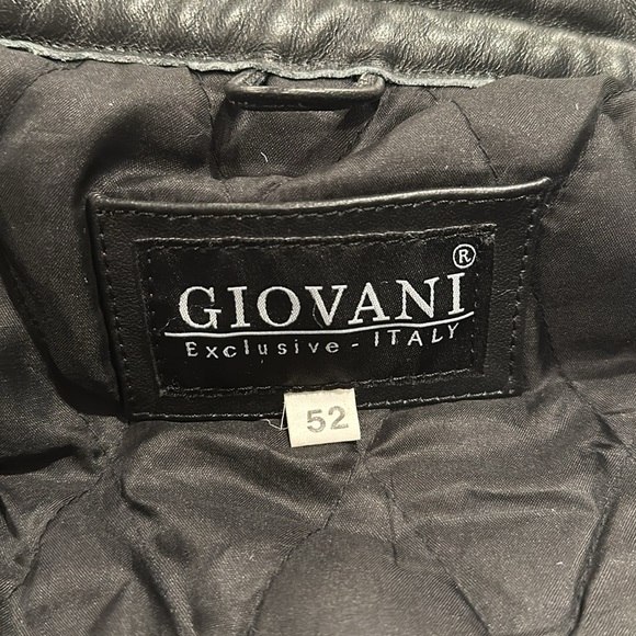 Giovani Exclusive LambSkin Black leather Jacket / Size:  52 - Picture 8 of 15